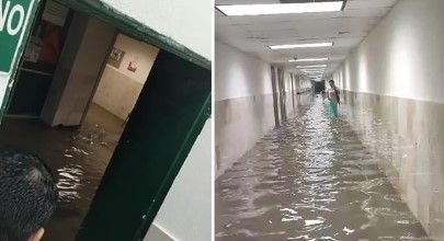 Se inunda hospital del IMSS así como colonias en Tampico por las lluvias