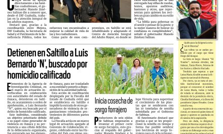 Portada RCG Carbonífera [8 de agosto de 2024] Brinda Coahuila atención integral a los adultos mayores; mujer ataca a taquera; asegura que era el demonio y más…