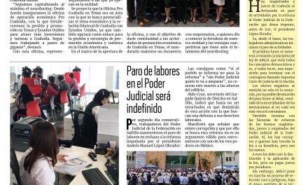 Portada RCG Carbonífera [21 de agosto de 2024] Inaugura Manolo Jiménez oficina Pro Coahuila en Texas; alistan el Gran Festival de la Carne Asada 2025  y más…
