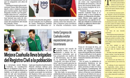 Portada RCG Centro [19 de agosto de 2024] Manolo Jiménez realizará gira de trabajo en Texas; trabajadores de AHMSA esperan que vuelvan sus fuentes de empleo y más…