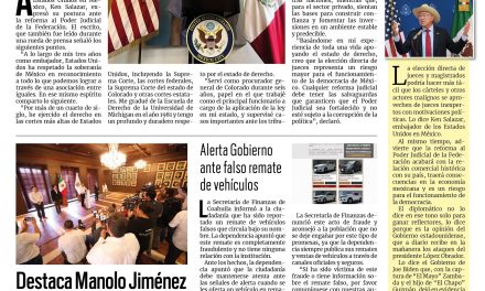 Portada RCG Centro [23 de agosto de 2024] En riesgo la democracia, la economía y la seguridad; reconocen labor de bomberos en Monclova y más…