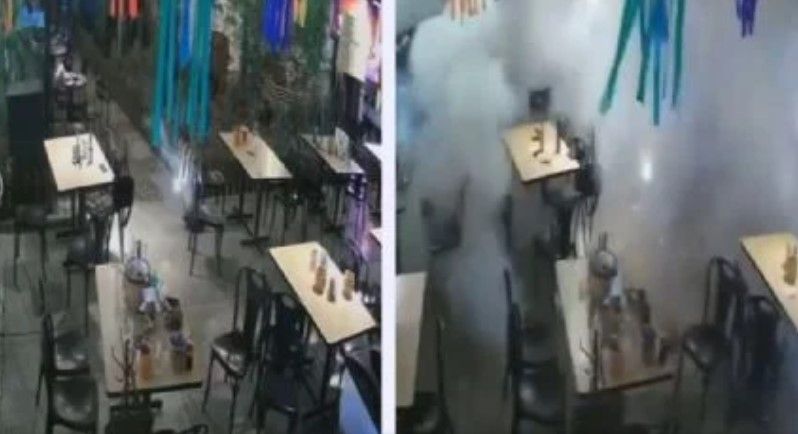 Video: Hombres lanzan un explosivo en un restaurante lleno en Celaya, Guanajuato