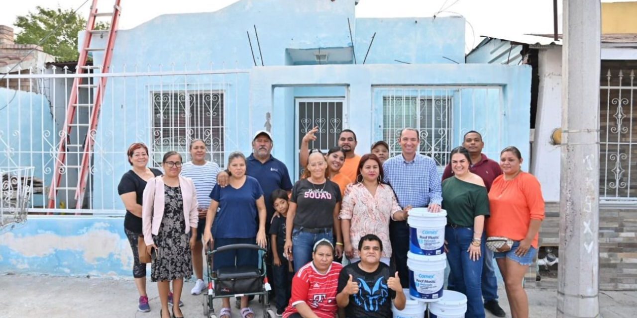 Beneficia programa de impermeabilización a 200 familias en Acuña