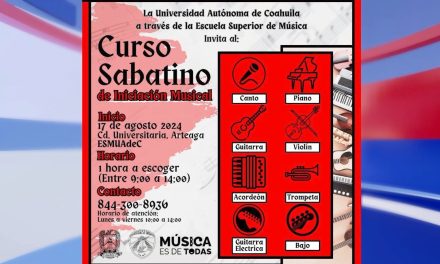 Ofrece UAdeC Cursos Sabatinos de Iniciación Musical