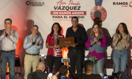 Rinde Ramos Arizpe homenaje histórico para celebrar triunfo olímpico de Ana Paula Vásquez