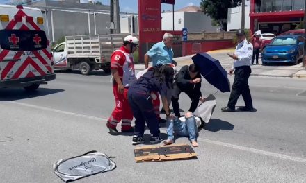 Una mujer terminó grave tras ser atropellada al norte de Saltillo