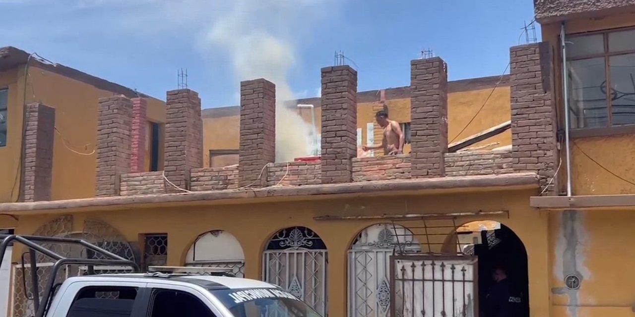 Un cigarro provocó un incendio en una casa en Saltillo