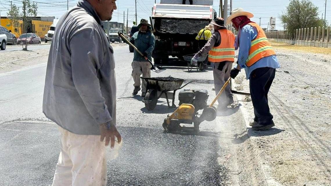 Avanzan las obras de pavimentación en San Juan de Sabinas