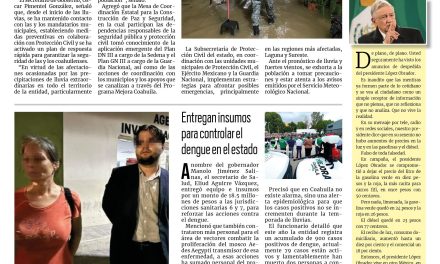 Portada RCG Centro [06 septiembre de 2024] Gobierno de Coahuila continúa al pendiente por precipitaciones; implementan charlas sobre salud mental y más…
