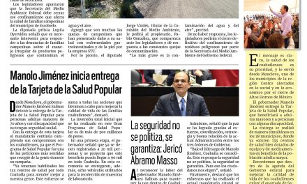 Portada RCG Centro [25 de septiembre de 2024] Diputados exigen cierre de empresa recicladora en Monclova; analizan solución al tema AHMSA para apoyar a los trabajadores y más…