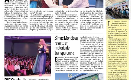 Portada RCG Centro [26 de septiembre de 2024] Manolo Jiménez inaugura el programa Escuelas con Agua; Ayuntamiento de Monclova dará de baja a decenas de empleados y más…