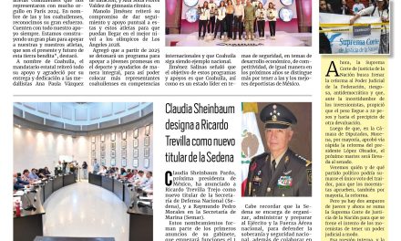 Portada RCG Fronteriza [07 septiembre de 2024] Manolo Jiménez reitera su apoyo a los atletas coahuilenses; DIF Acuña brinda respaldo a personas con debilidad auditiva y más…