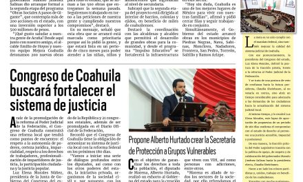 Portada RCG Fronteriza [18 de septiembre de 2024] Inicia Manolo Jiménez 200 obras sociales en todo el estado; celebran el aniversario 73 de Acuña como ciudad y más…