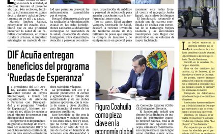 Portada RCG Fronteriza [28 de septiembre de 2024] Se intensifica el combate contra el dengue en todo el estado; celebran aniversario de la consumación de la Independencia y más…