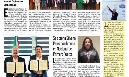 Portada RCG Lagunera [19 de septiembre de 2024] Manolo Jiménez se reúne con alcaldes electos de la región Desierto; Román Cepeda firma convenio con la UAdeC y más…
