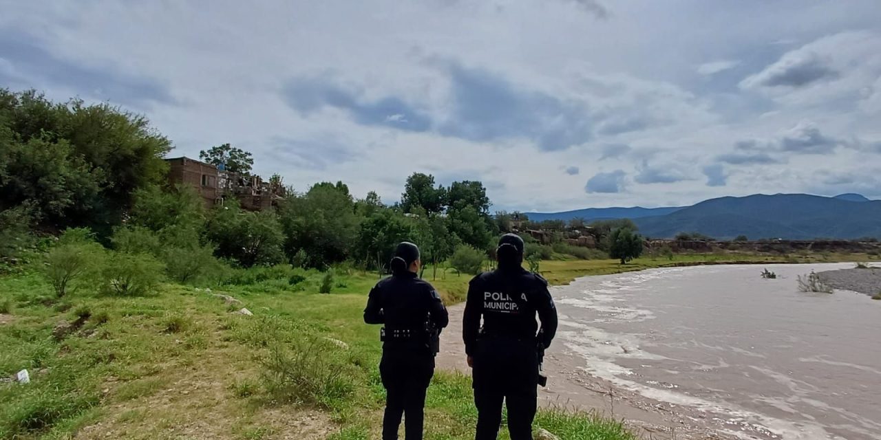 Realizan operativo ante la creciente del río Aguanaval