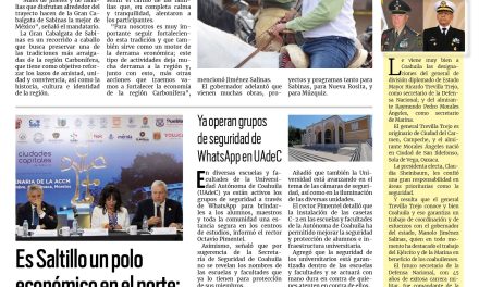 Portada RCG Media [8 de septiembre de 2024] Cabalgata de Sabinas, la mejor de México, afirma el gobernador; Busca Gobierno de Saltillo a mujeres emprendedoras y más…