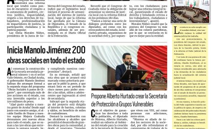 Portada RCG Media [18 de septiembre de 2024] Congreso de Coahuila buscará fortalecer el sistema de justicia; inicia Manolo Jiménez 200 obras sociales en todo el estado  y más…