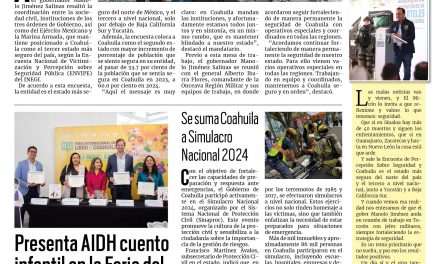 Portada RCG Media [20 de septiembre de 2024] Coahuila destaca como el tercer estado más seguro del país; DIF Saltillo cierran inscripciones para talleres y más…