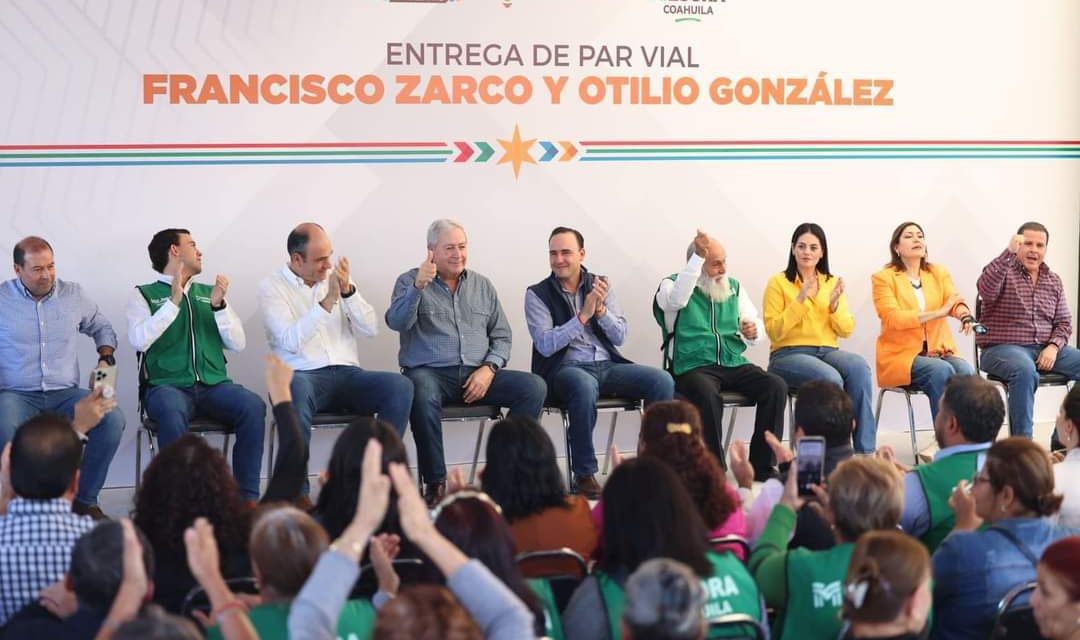 Entrega Manolo Jiménez mejoras viales en Saltillo