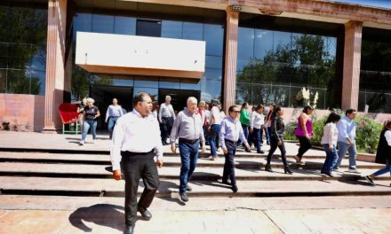 Encabeza Chema Fraustro simulacro en Presidencia de Saltillo