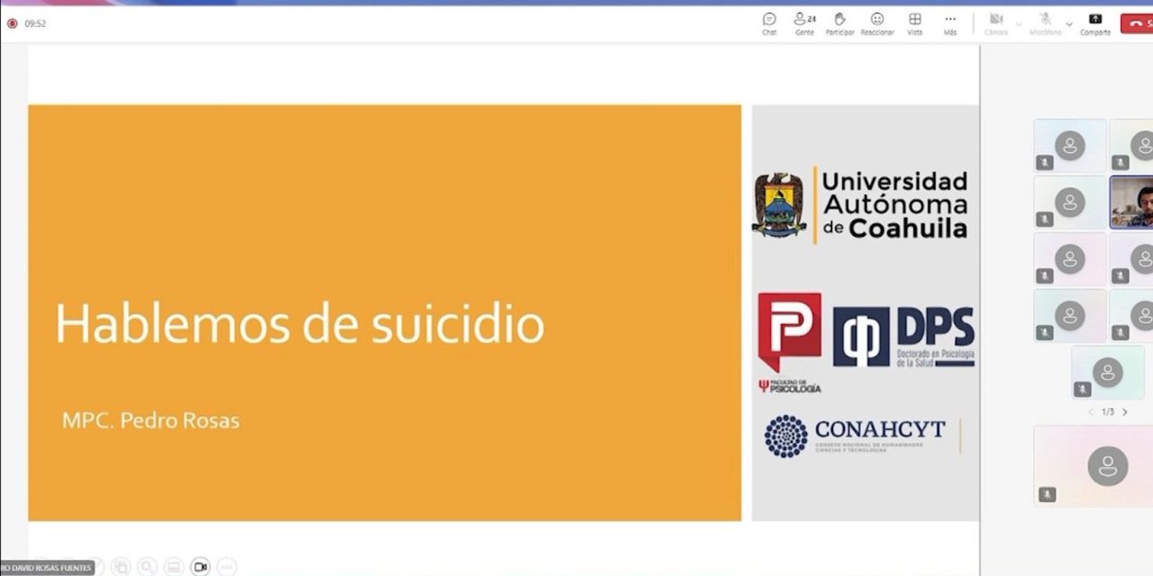 En UAdeC conmemoraron el Día Internacional para la Prevención del Suicidio