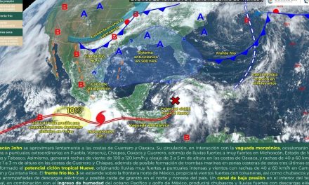 Frente frio ocasionara chubascos y fuertes vientos en Coahuila