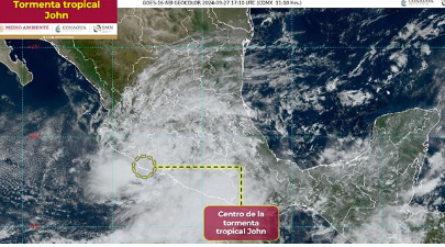 Alerta en Michoacán y Colima por la llegada de ‘John’ que ya tocó tierra