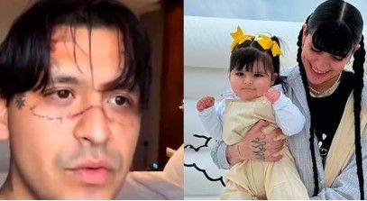 Nodal explota tras críticas por no compartir fotos del cumpleaños de su hija