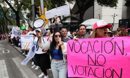 Protesta del Poder Judicial se mantendrá hasta la investidura de Sheinbaum