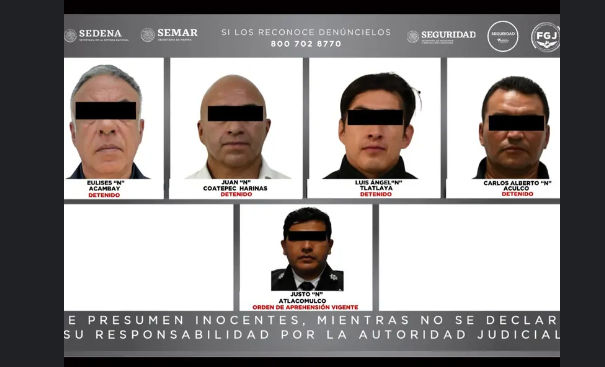 Detienen a cuatro directores de seguridad en Edomex por vínculos con el crimen organizado