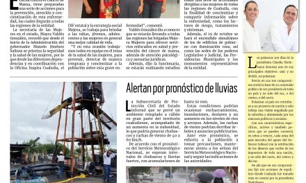 Portada RCG Carbonífera [6 de octubre de 2024] Prioriza Coahuila la salud de las mujeres; Sabinas, presente en festejos del Bicentenario de Coahuila y Texas y más…