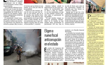 Portada RCG Carbonífera [09 de octubre de 2024] Manolo Jiménez entrega más de mil 800 escrituras a familias; región Carbonífera se suma al modelo del Mando Único y más…