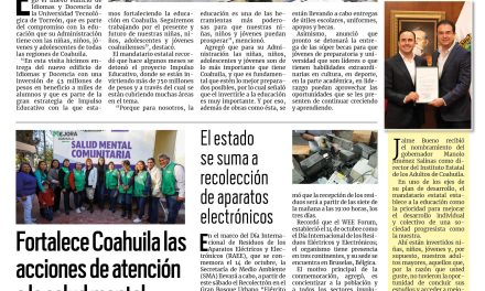 Portada RCG Carbonífera [12 de octubre de 2024] Manolo Jiménez inicia y entrega obras en la Laguna; llaman a jóvenes de la clase 2006 a tramitar cartilla militar y más…