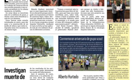 Portada RCG Centro [22 de octubre de 2024] Coahuila continúa con el programa de Impulso Educativo; FGE investiga presunto caso de abuso en una fiesta y más…