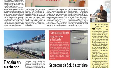 Portada RCG Centro [27 de octubre de 2024] Inspira Coahuila atiende la salud mental de universitarios; Planean obras para la región Centro y más…