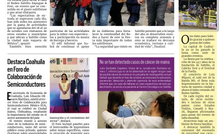 Portada RCG Fronteriza [21 de octubre de 2024] Rodeo Saltillo se consolida en la capital del estado; recauda Acuña más de 63 mdp del impuesto predial  y más…