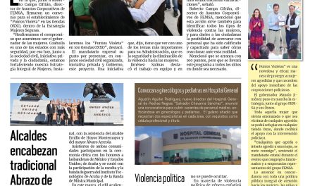 Portada RCG Fronteriza [26 de octubre de 2024] Fortalece Coahuila estrategia de protección a las mujeres; rinden homenaje a artista acuñense y más…