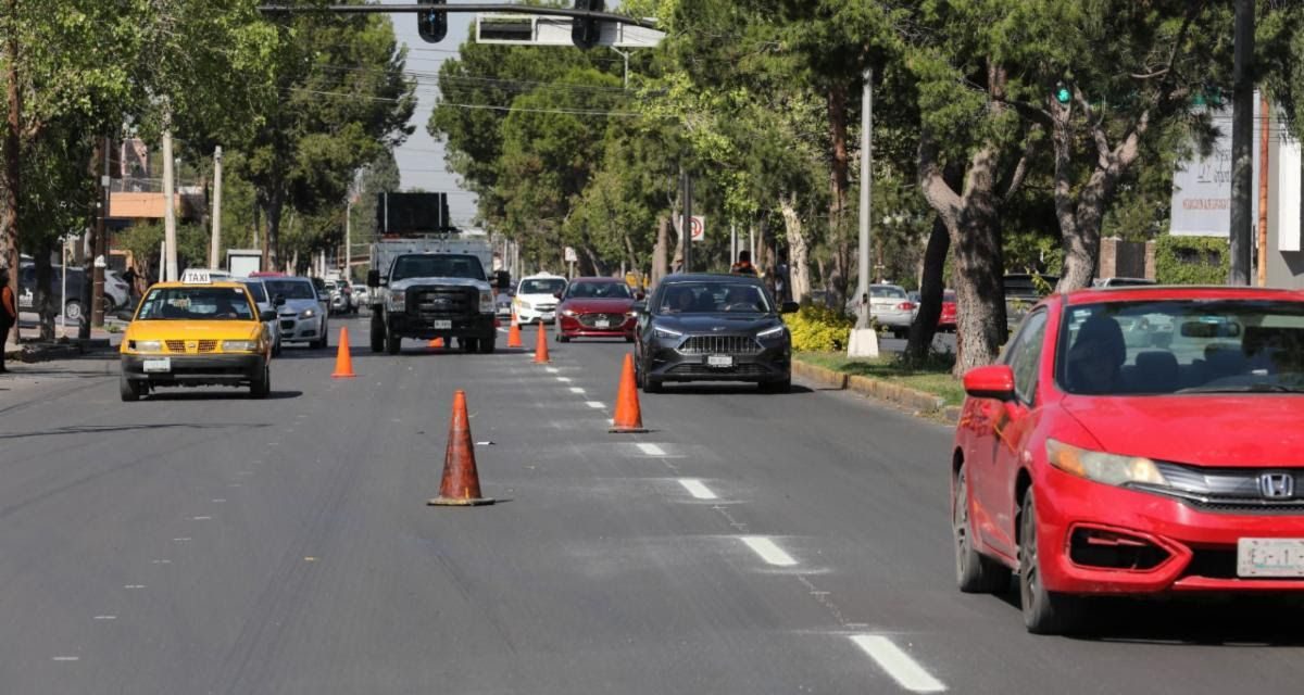 Avanza rehabilitación del bulevar V. Carranza al 90%
