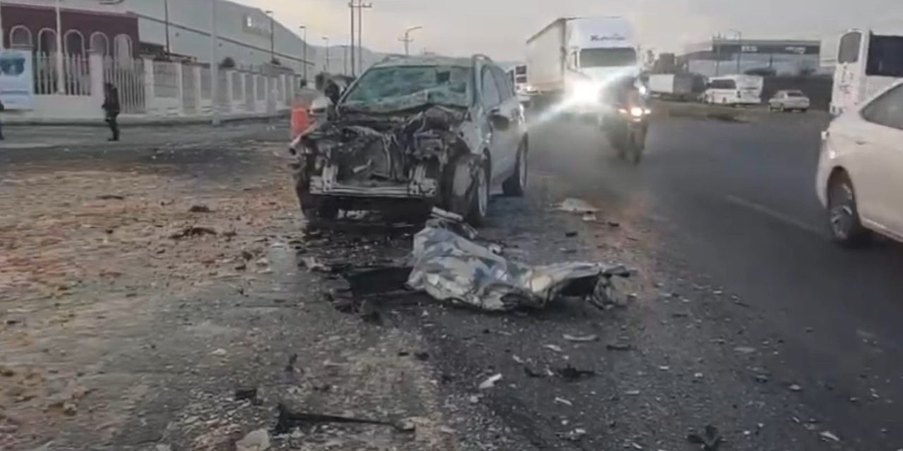 Se registra accidente en el Libramiento Oscar Flores Tapia