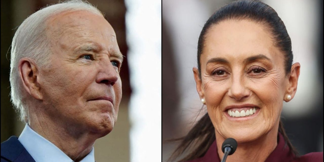 Joe Biden felicita a Claudia Sheinbaum tras su toma de protesta
