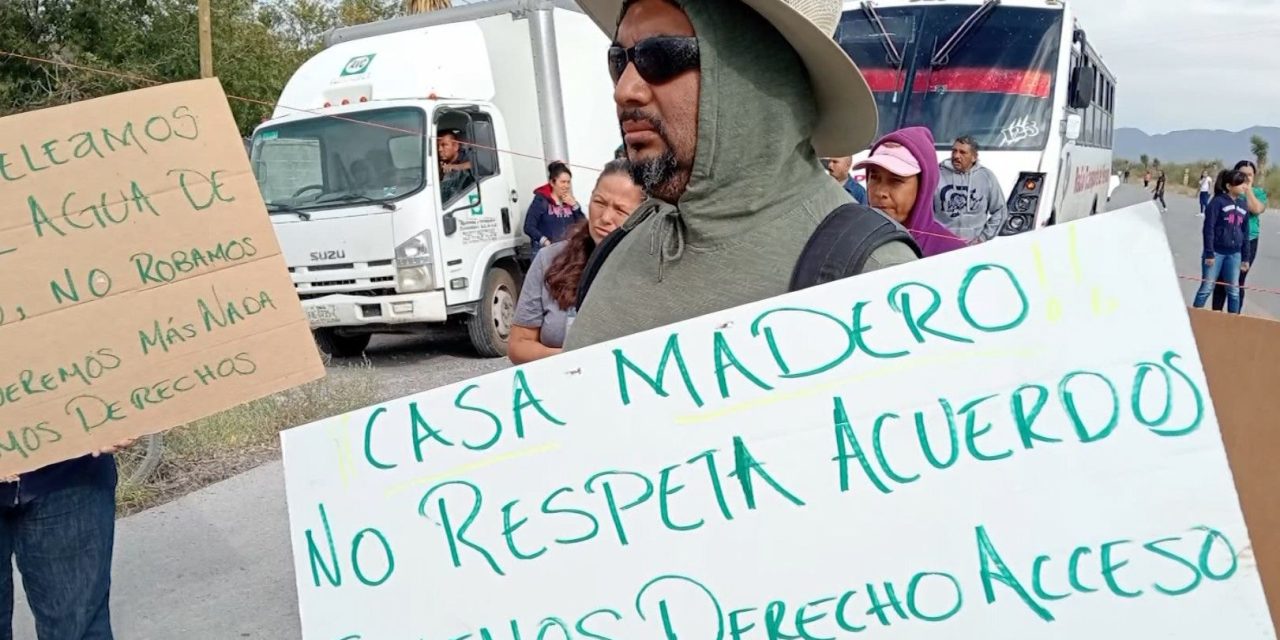 Campesinos protestan contra Casa Madero