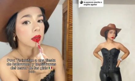 ¡Fan de su relación! Así es el disfraz de Ángela Aguilar que se hizo viral
