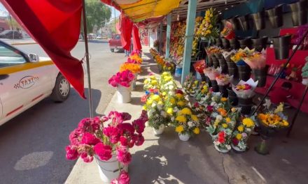 Empiezan a instalarse comerciantes de flores afuera de los panteones