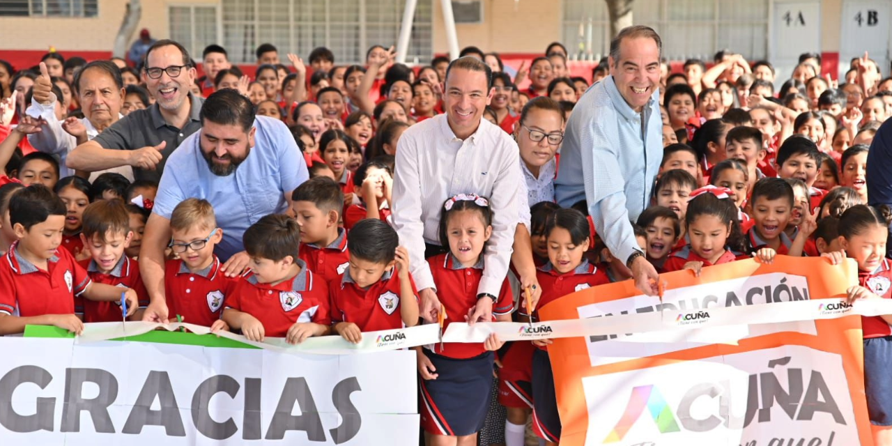 Supera Acuña 55 millones de pesos de inversión en el sector educativo