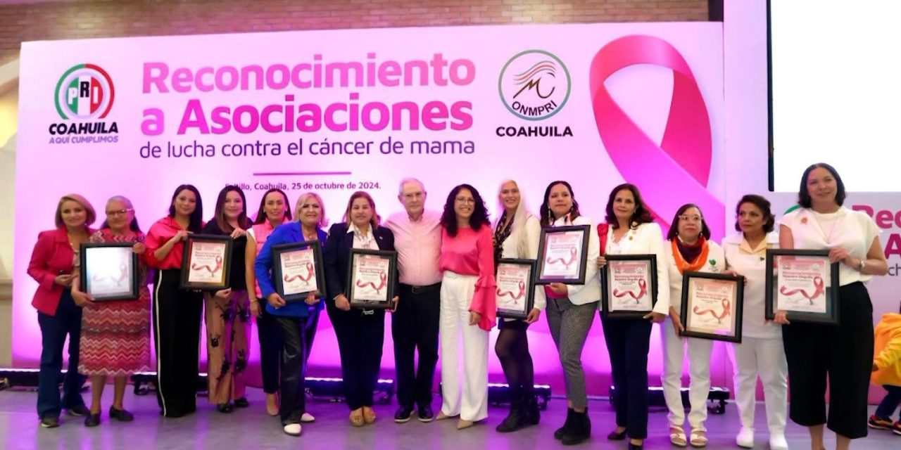 Reconoce PRI a asociaciones que luchan contra cáncer