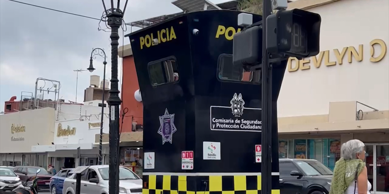 Garantizan seguridad en el centro de Saltillo