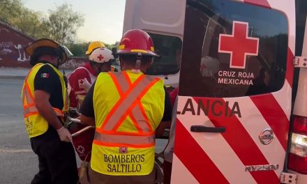 Tren le amputa el pie a una mujer en Saltillo