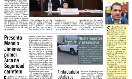 Portada RCG Carbonífera [20 de noviembre de 2024] Designan a Federico Fernández como nuevo fiscal del estado; vincularían a proceso a señalado por feminicidio y más…