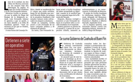 Portada RCG Centro [09 de noviembre de 2024] Enfrentados Cecilia y Luis Fernando Salazar: créditos de trabajadores de AHMSA están protegidos y más…